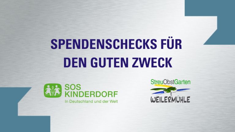 Zeppelin Systems überreicht Spendenchecks für den guten Zweck